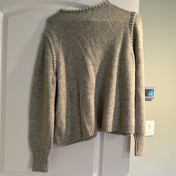 J crew lady jacket sweater with rhinestone buttons size L - Picture 6 of 7